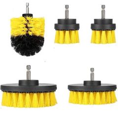 Drill Brushes Brush Attachment - 5 Pack Electric Drill Brush Kit - Great for Pool Tile, Bathroom Toilet, Ceramic Marble Car