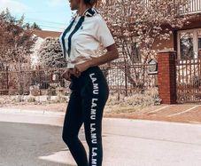 Trousers black,cream S/M/L/XL  High Quality Clothes from Hola Boutique
