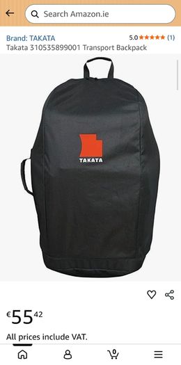 Takata Backpack/ Carseat Transport Bag