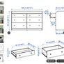 ikea Hauga Chest of Drawers Grey Image 9