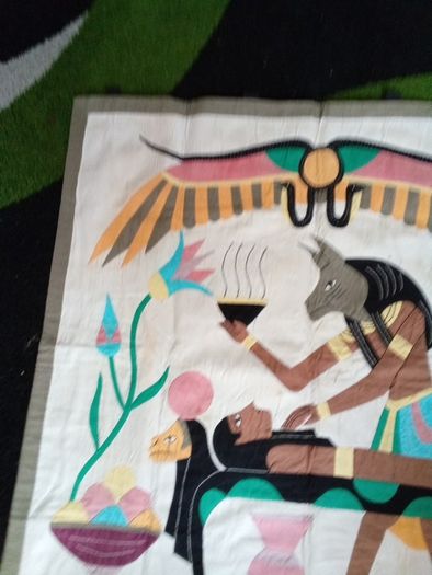 Egyptian applique tapestries wall hangings