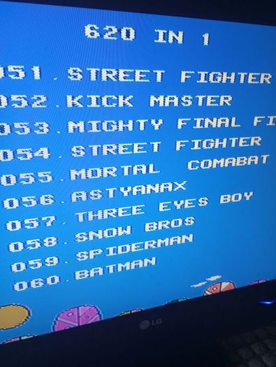 Nintendo 620 in 1 games console + tv