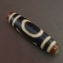 Antique Himalayan Tibetan Circle Square Eyes Agate Dzi Bead Amulet Pendant Image 3