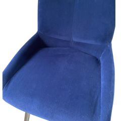 Royal Blue Velvet Kitchen Bar Stool Chair