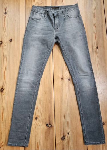 Organic Nudie Skinny Jeans Easy Grey Size 30 32