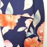 Navy Flower Print Peplum Dress - Size 12 Image 3