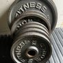 130kg Vintage Deep Dish World Fitness olympic weight plates Image 8