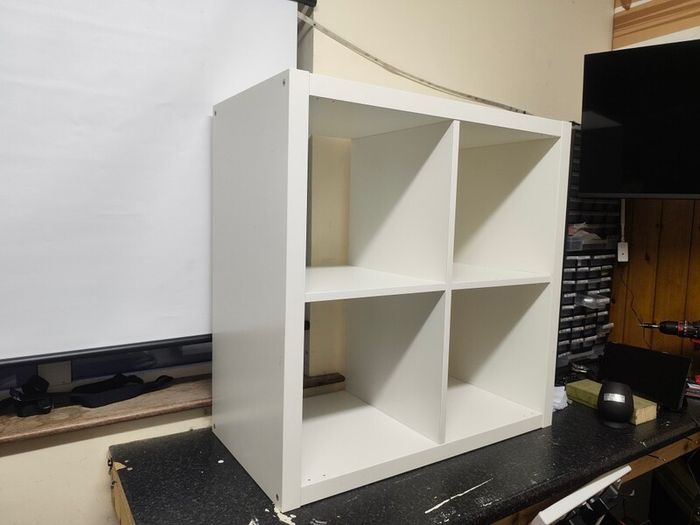 IKEA kallax storage shelves