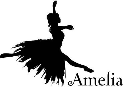 ballerina wall decal
