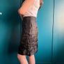 Black satin skirt. Size 8 Image 10