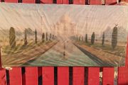 Taj Mahal Canvas Picture X Large Size Vintage