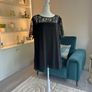 Brand-new Ladies Black Chiffon Lace Short Sleeved Top from David Emanuel Image 5