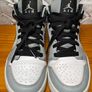 NikeAir Jordan 1 Mid Light Smoke Grey White Ladies/Boys UK4.5 EUR37.5 Image 5