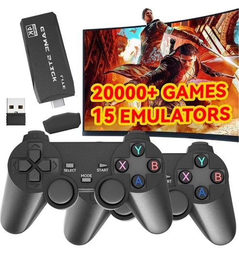 Retro Games Console, New Model Video Game Console With 128G, Built-in 20000+ Classic Games, Plug And Play Retro Game Stick for TV, Toys Gifts for Kids Adult