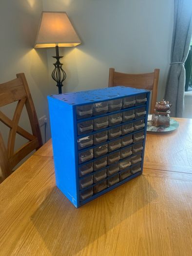 Vintage Raaco Industrial Bank of Drawers