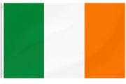 Ireland Flag, Irish Flag Polyester with Brass Grommets, 3x5 Foot 90 X 150cm (FREE POSTAGE)