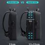 Upgrade Gray Laptop Backpack Anti-theft Waterproof School Backpacks USB Charging Men Business Travel Bag Backpack New Design Image 2