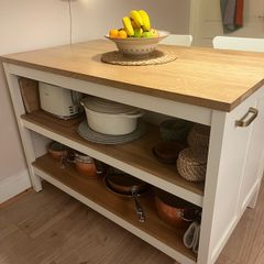 IKEA island and stools