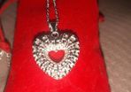 Sterling Silver Fancy Heart Pendant