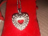 Sterling Silver Fancy Heart Pendant