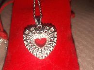 main image for ad Sterling Silver Fancy Heart Pendant