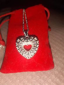 Sterling Silver Fancy Heart Pendant
