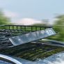 Roof Rack Cargo Carrier, 43 x 50 x 4.1 in, Universal Rooftop Cargo Basket, Car Top Luggage Holder with 150 lbs Max Load Capacity, 4.1 in Fence, Anti-Rust Alloy Steel, Wind Fairing, for SUV Car Image 2