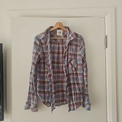 Mud Brand Light Plaid Button Up
