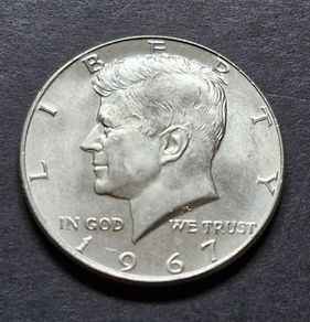 USA 1967 Kennedy half  Silver dollar Unc coin