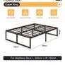 super king metal bed frame Image 2