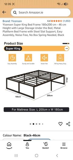 super king metal bed frame