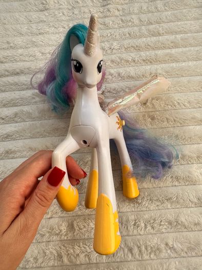 My Little Pony G4 Talking Princess Celestia speaks Polish approx. 21 cm. Used Plesae see photos