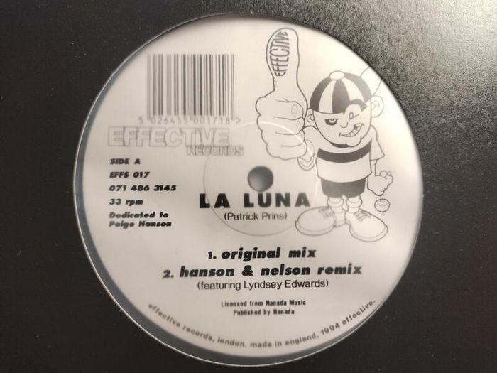 Patrick Prins (aka Movin' Melodies) - La Luna - Effective Records - (to The Beat Of The Drum Bang) Patrick Prins Classic!