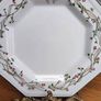 Vintage Johnson Brothers Eternal Beau China, Pink Ribbons Floral Octagonal Plates Image 2