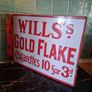 Rare Will's early doublesided enamel sign, flanged Image 4