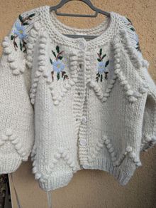 White cardigan