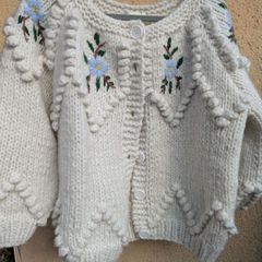 White cardigan