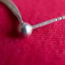 Vintage Sterling Silver 925 -  2 Strand Balls Drop Earrings 2,63g Image 7