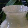 Vasart Glass Vase c.1955 - 60, Cream to Blue Fade, 6.5", Polished Pontil Image 4