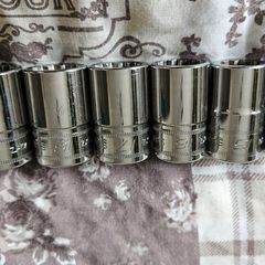 Snap-on 1/2" Drive 12-Point Metric Shallow Socket Set (14mm - 19mm)