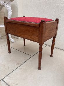 Antique Piano Stool.