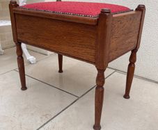 Antique Piano Stool.