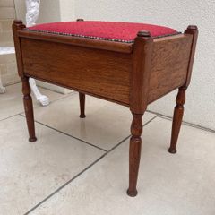 Antique Piano Stool.