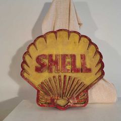 Vintage Alloy Shell sign