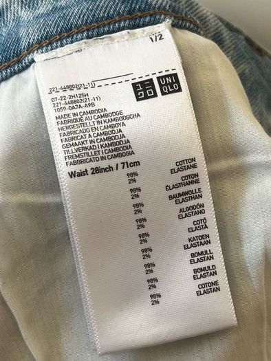 UNIQLO Distressed Denim Shorts 28inch