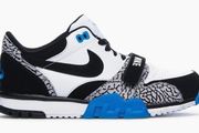 Nike Air Trainer 1 Low ST UK10/US11 Black White Blue Elephant Print DEADSTOCK
