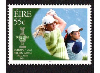 2011 Ireland The Solheim Cup Commemorative Stamp Mint Never Hinged (MNH)