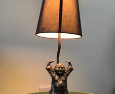 Bronze budda lamp