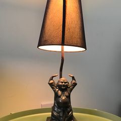 Bronze budda lamp