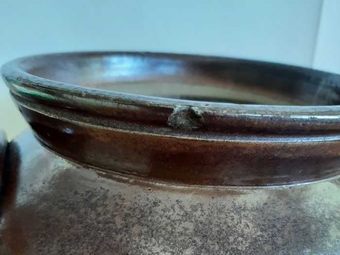 Vintage glaze jar